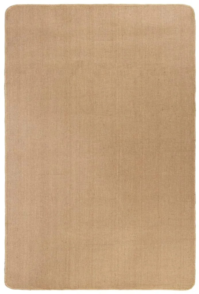 vidaXL Covor de iută cu suport din latex, 140x200 cm, Natural