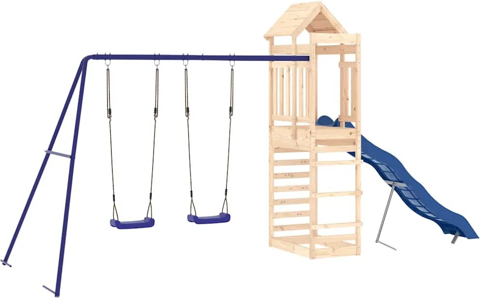 vidaXL Set de joacă pentru exterior, lemn masiv de pin