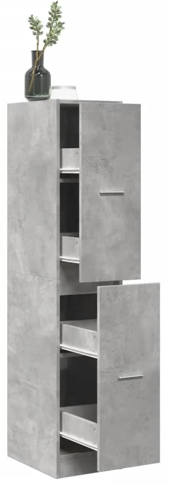 vidaXL Dulap de farmacie, gri beton, 30x41x144,5 cm, lemn prelucrat