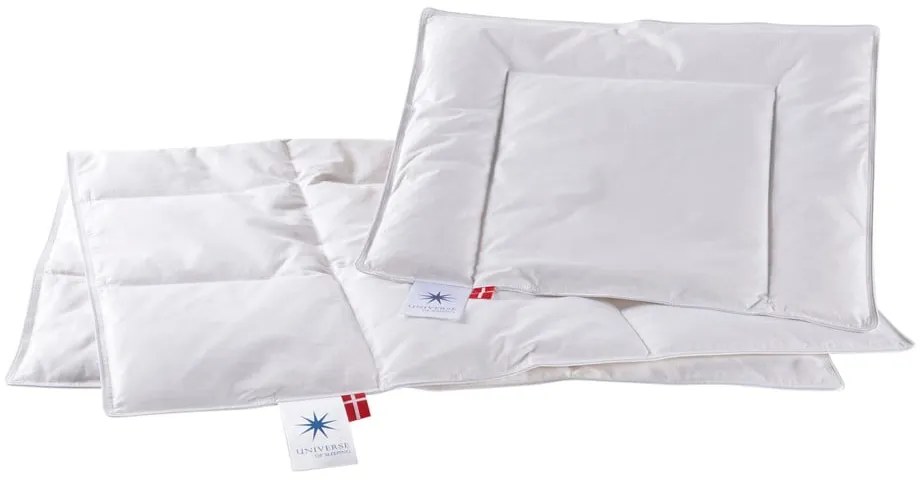 Pilotă cu umplutură de pene pentru vară de tip pătură pentru copii 67x100 cm Capella Baby – Universe of Sleeping