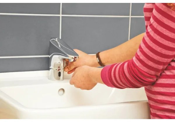 GROHE EUROPLUS E DN 15 - baterie electronică pentru lavoar, crom lucios (36207001)