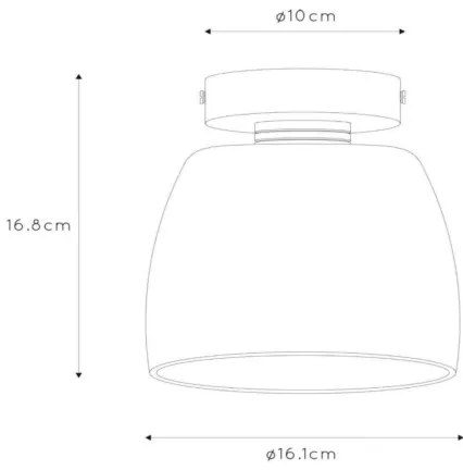 Plafonieră pentru baie Lucide 30164/01/02 TYLER 1xG9/33W/230V IP44 auriu