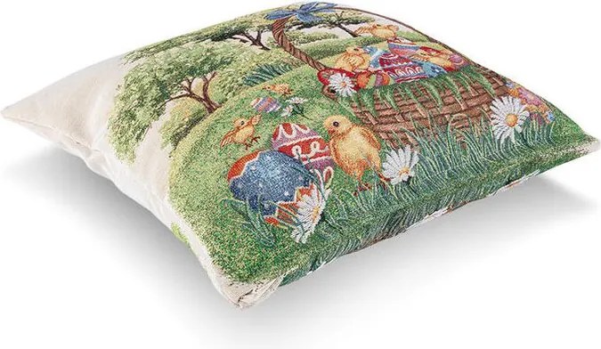 decoDoma Față de pernuță tip goblen PUI DE Găină 45 x 45 cm