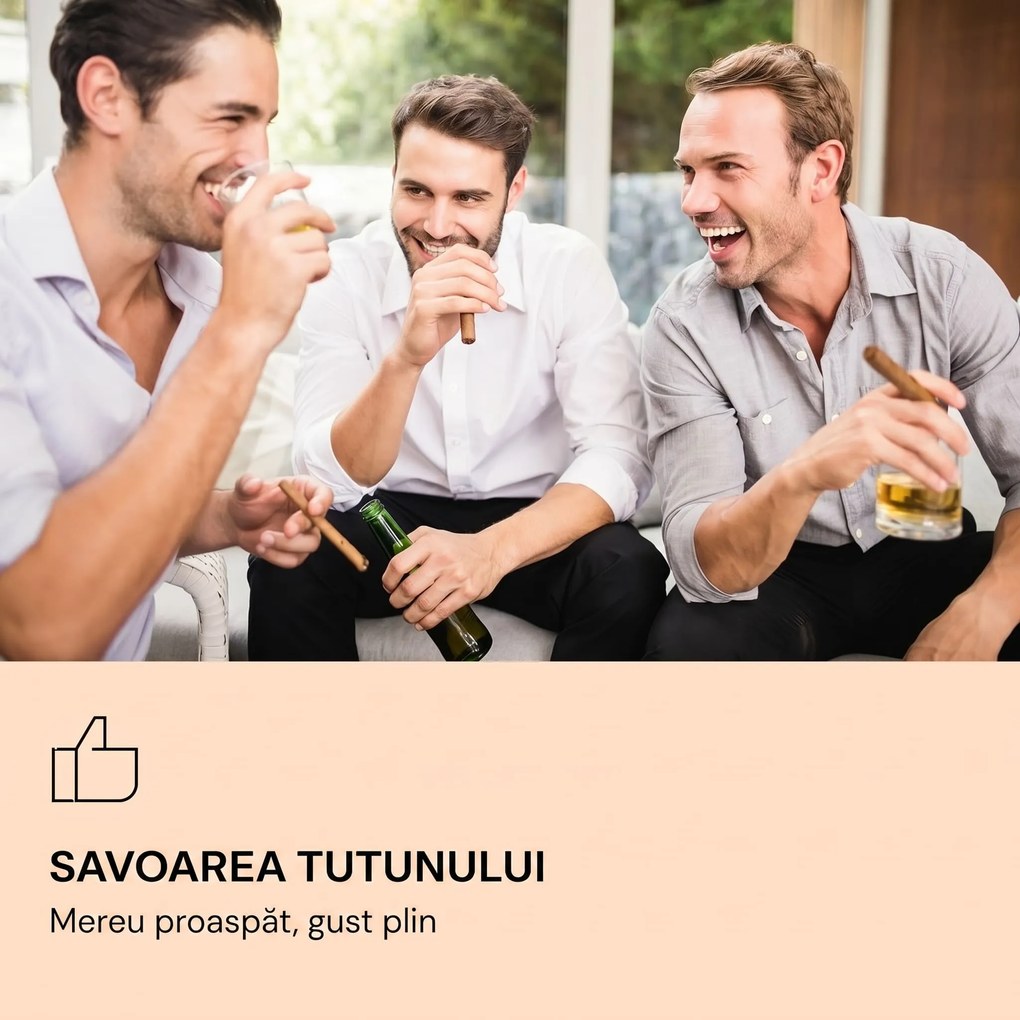 Klarstein El Presidente 37, Humidor pentru trabucuri, 37L, 2 sertare, 1 compartiment din lemn de cedru