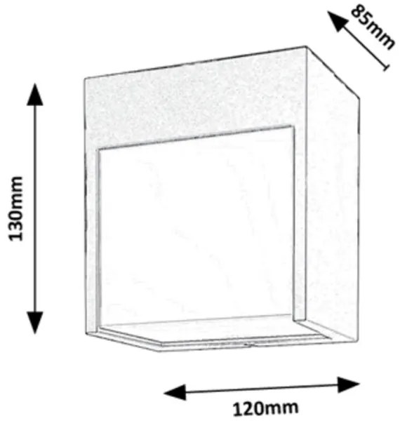 Aplică LED de exterior BALIMO LED/12W/230V neagră IP54 Rabalux 7476