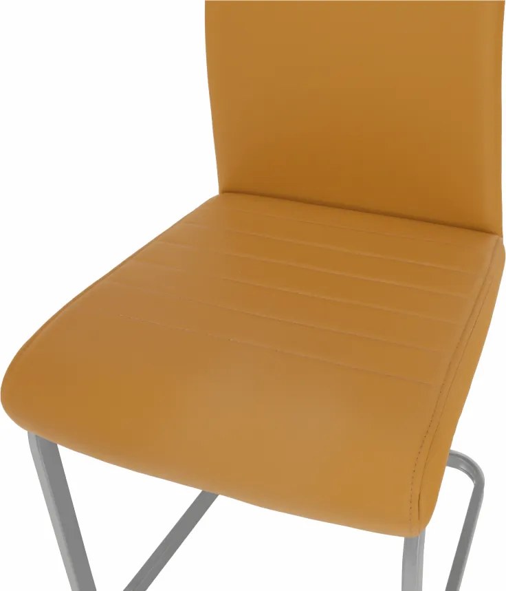Scaun dining, muştar / gri, NOBATA