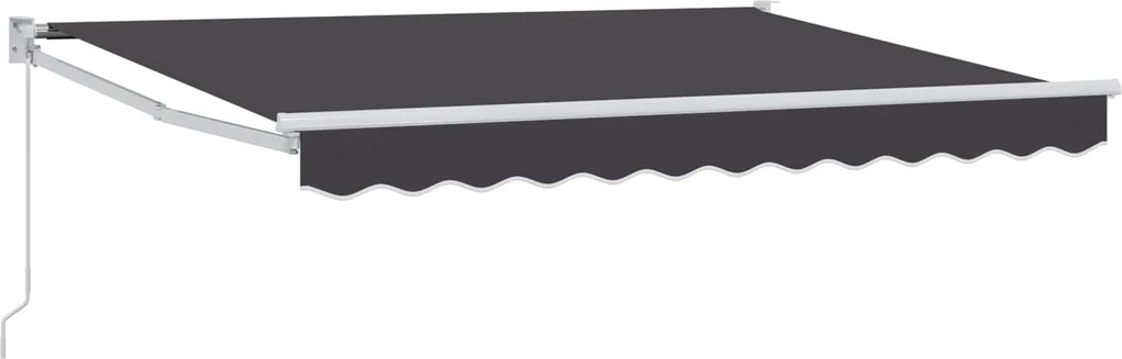 vidaXL Copertină retractabilă manuală Antracit 3,5 x 2 m