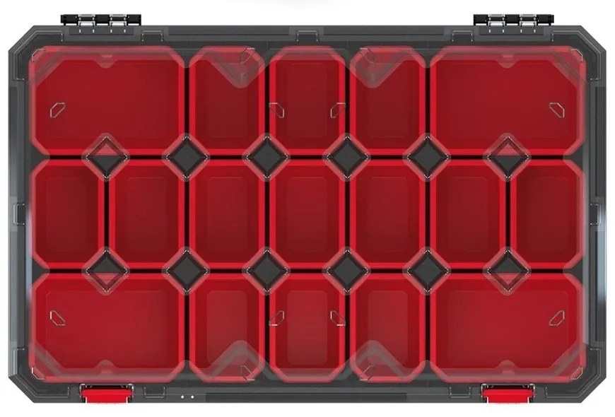 Organizator servieta 59,8 x 39 x 11 cm, cutii, negru