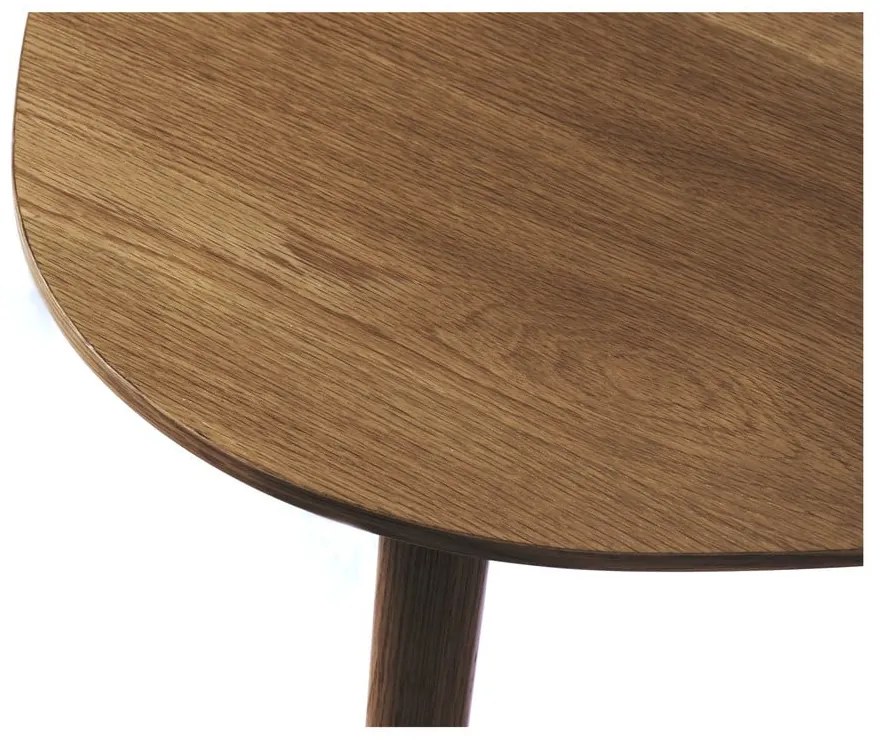 Măsuțe de cafea maro 2 buc. cu aspect de lemn de stejar 70x100 cm Adda – Unique Furniture