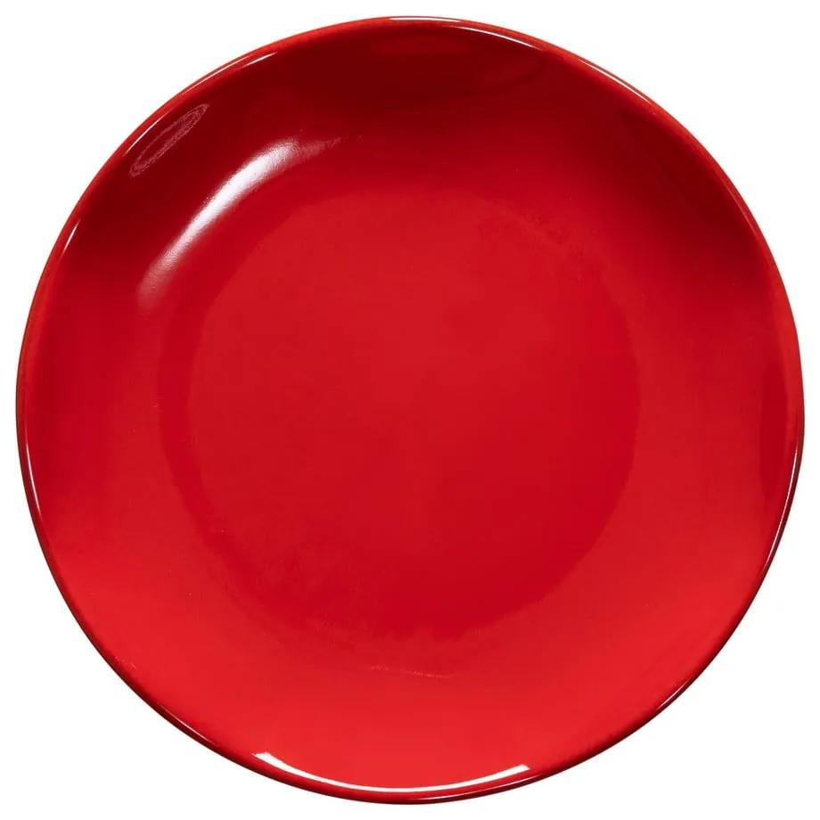 Farfurie din gresie pentru desert Casafina Cook &amp; Host, ø 20,5 cm, roșu