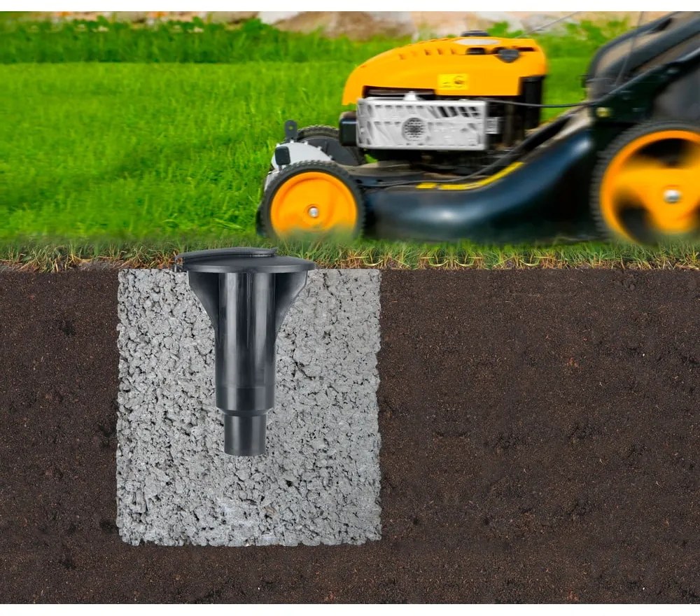 Uscător de rufe argintiu pentru grădină 50 m Lift-o-Matic Advance – Brabantia