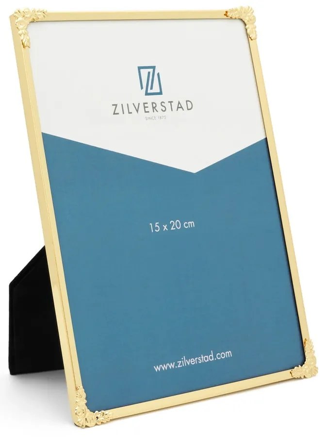 Ramă foto aurie de sine stătătoare/de suspendat din metal 16x21 cm Decora – Zilverstad