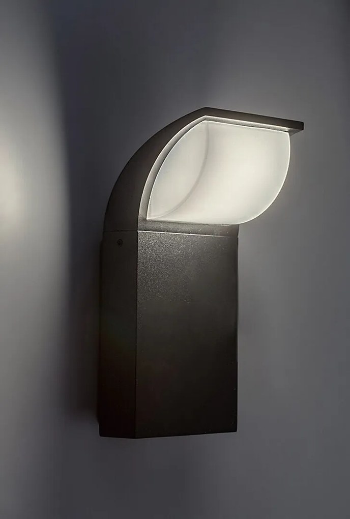 Aplica LED pentru iluminat exterior design modern IP65 Hongkong negru