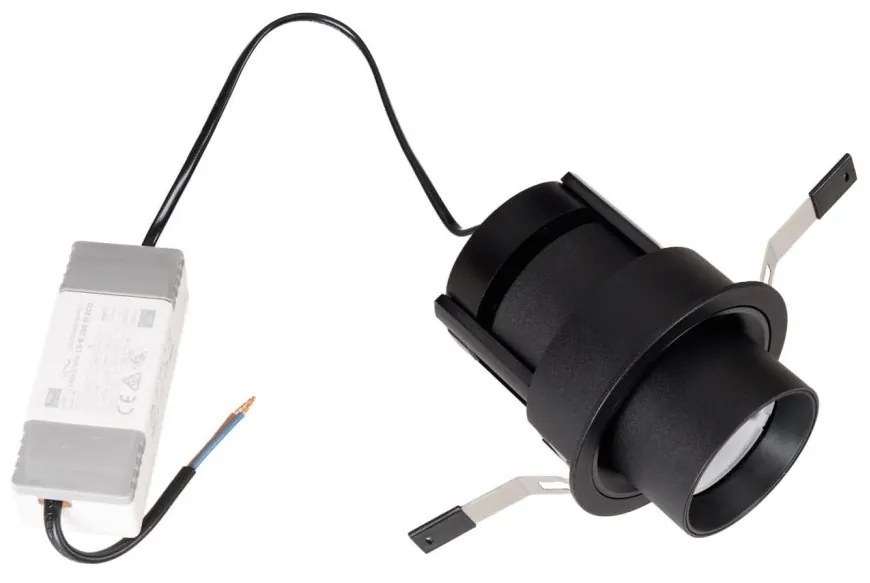 Spot LED incastrabil directionabil Halo F negru
