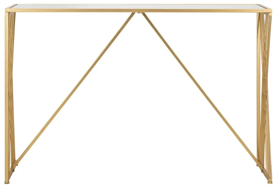 Masă consolă aurie 40x120 cm Easy – Mauro Ferretti