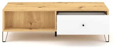 Măsuță de cafea SULA stejar artisan/alb