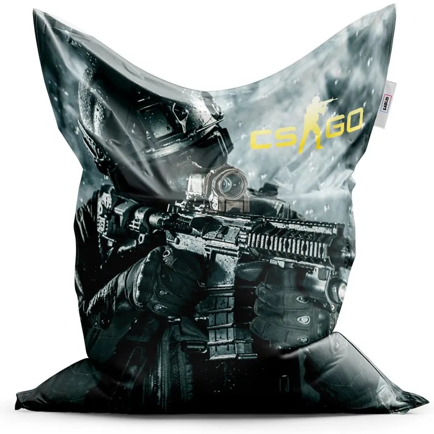 Sac de șezut Classic CS:GO soldat 1 - pentru copii, gri