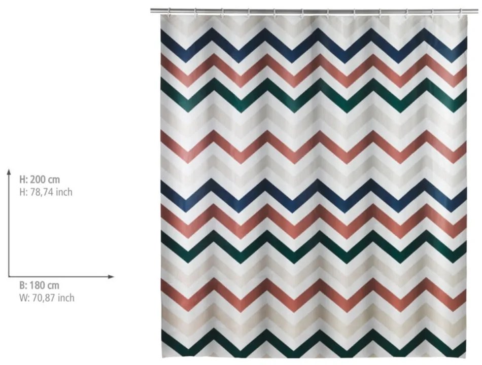 Perdea de duș Wenko Agropoli, multicolor