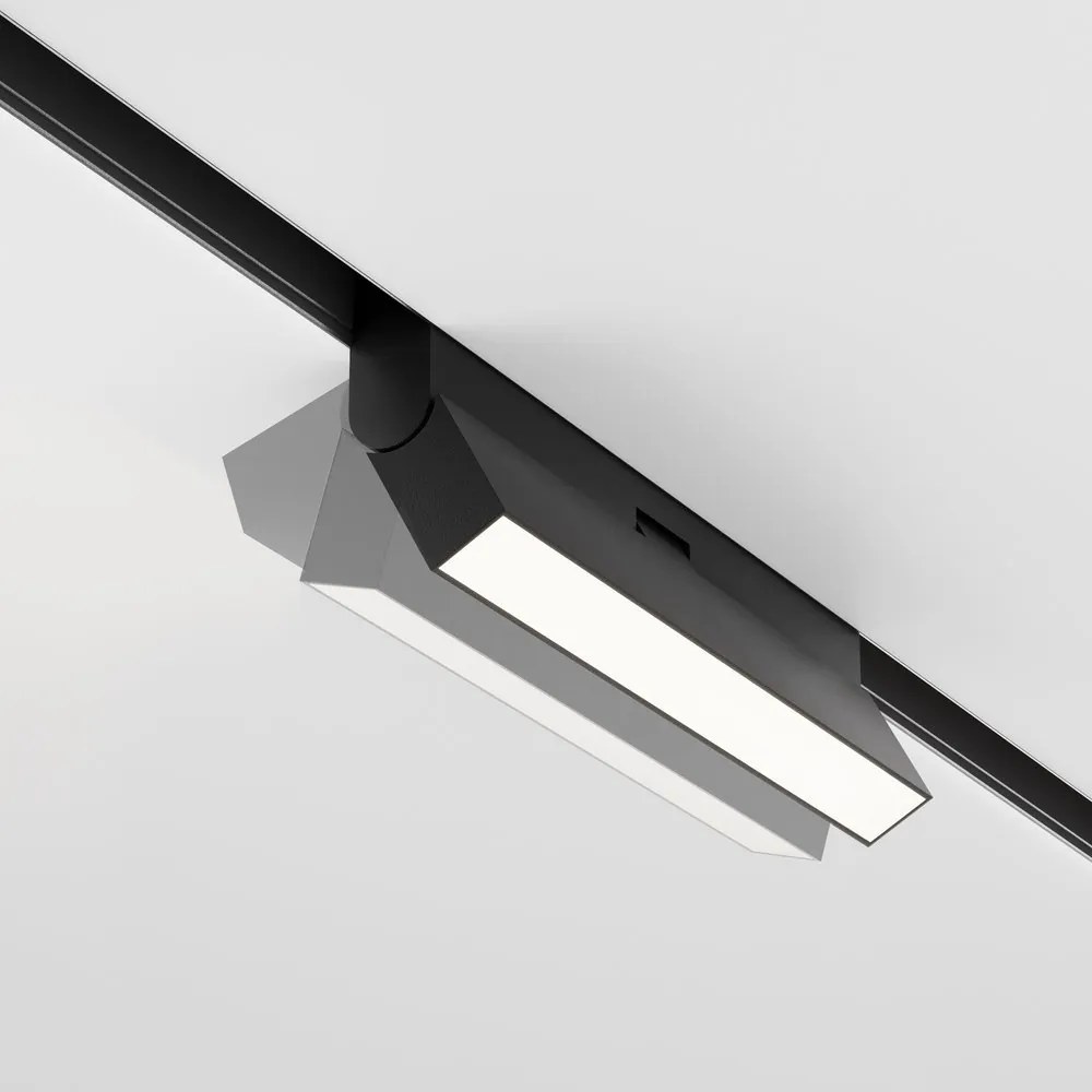 Spot LED SMART ajustabil, accesoriu pentru sina magnetica Exility, Basis Rot negru