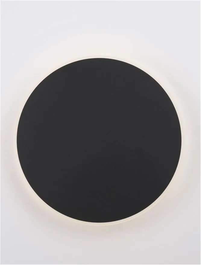 Aplica LED de perete design ambiental CYRCLE 30cm negru