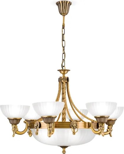 Sticlă de schimb universală ROCCA pentru dulie E27, diametru 17 cm, albă