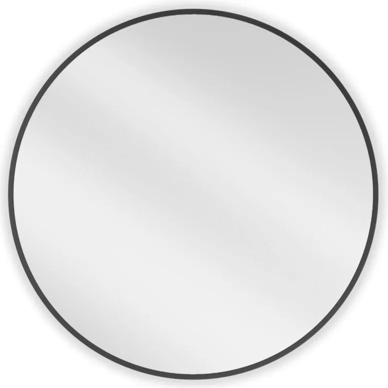 Mexen Loft oglindă baie rotundă 70 cm, ramă neagră - 9850-070-070-000-70