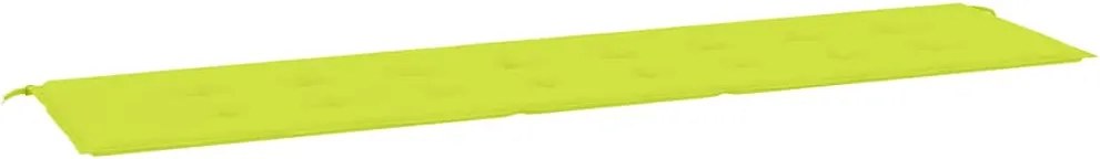 vidaXL Pernă de bancă de grădină, verde, 200x50x4 cm, textil oxford