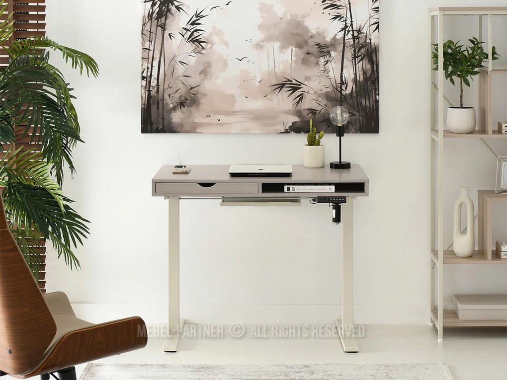 Masă PC Osto 100 (bej + alb). Promo -18%. 1109808