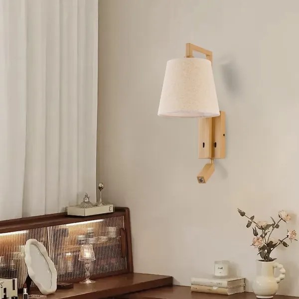 Lampă LED de perete Brilagi RAYA 1xE14/40W/230V + LED/3W in/bej