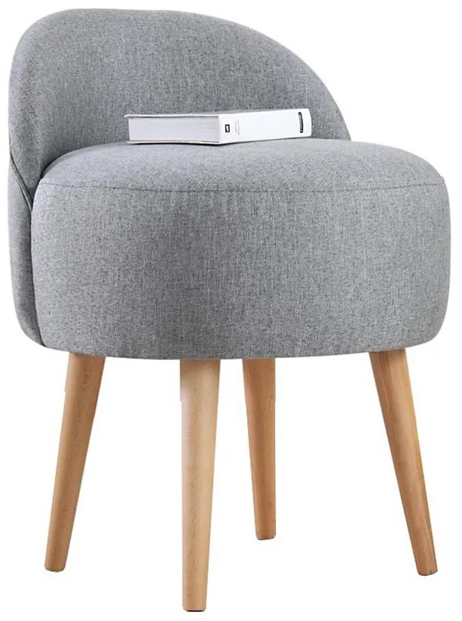 Taburet NIKI, Ø 46 cm, gri