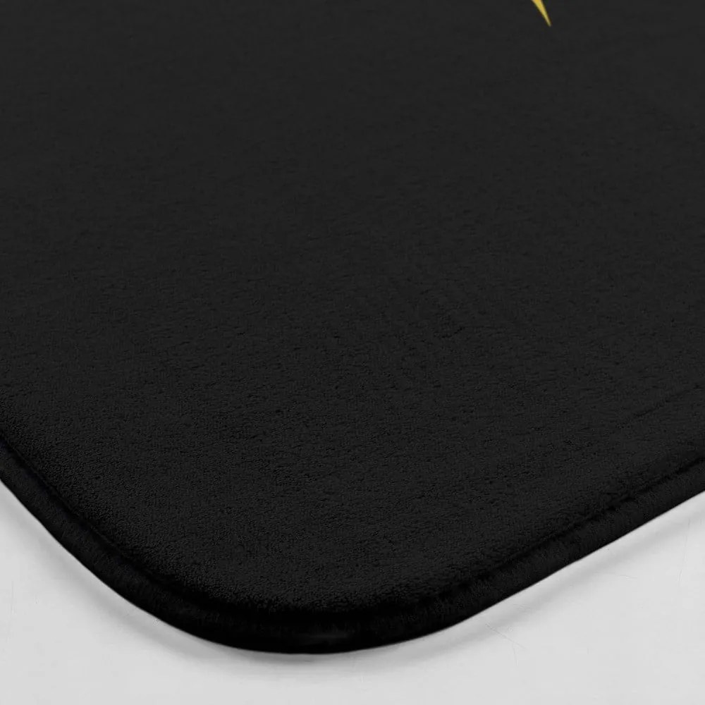 Covoraș de baie negru-auriu 45x75 cm Orbella – douceur d'intérieur