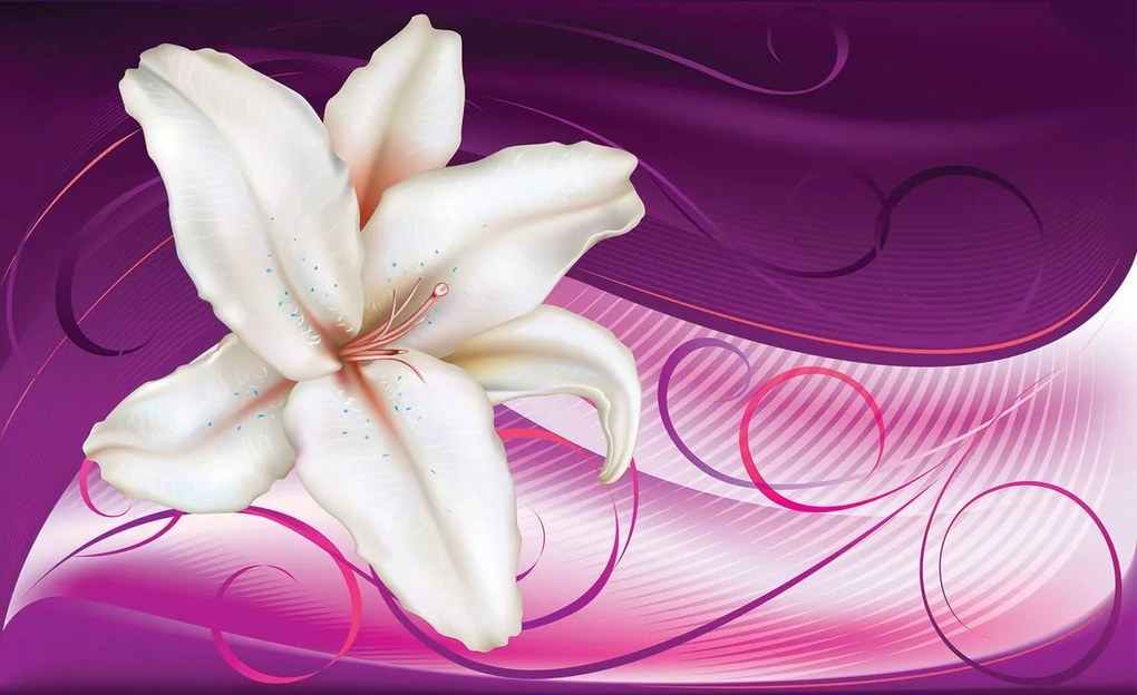 Fototapet - Arta florală - abstract (152,5x104 cm)
