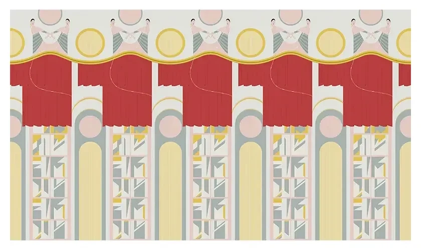 Tapet VLAdiLA Academy Theatre Pink 520 x 300 cm