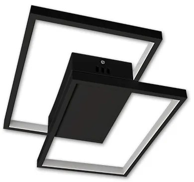 Plafonieră LED dimabilă 45W/230V 3000-6500K, negru, cu telecomandă