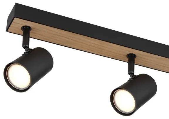 Spot Globo 57911-6DBW ROBBY 6xGU10/35W/230V negru/maro