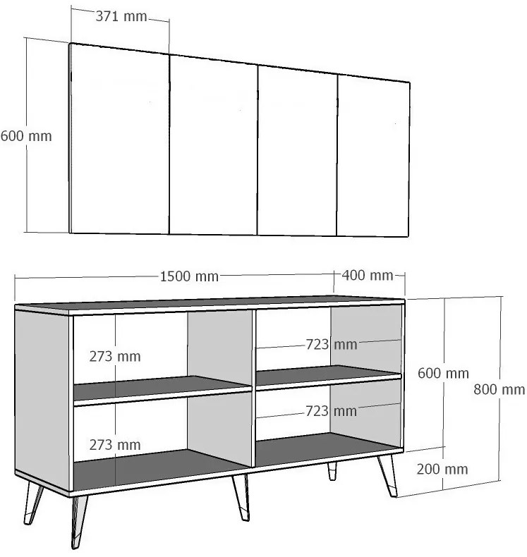 Dulap Isil White and Gold