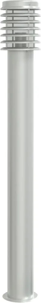 vidaXL Lampă exterioară de podea, argintiu, 110 cm, oțel inoxidabil