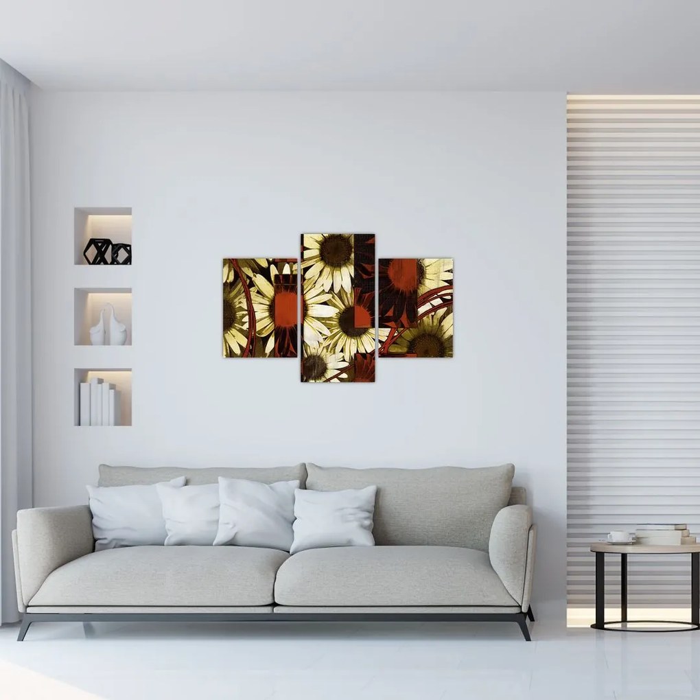 Tablou cu flori (90x60 cm)