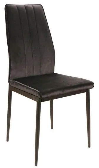 Scaun Bucatarie Si Dining Atom Catifea Neagra