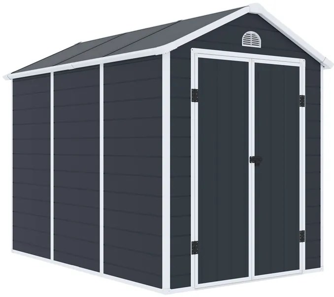 Casă de scule din plastic Bergen 1,9 x 2,8 m CoverTech antracit