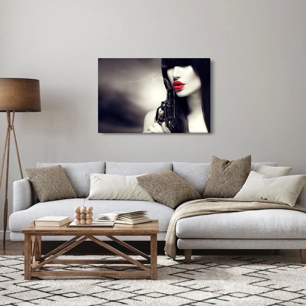 Tablou - Femeia misterioasă (90x60 cm)
