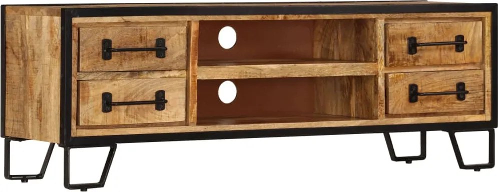 vidaXL Comodă TV cu sertare, 120 x 30 x 40 cm, lemn masiv de mango