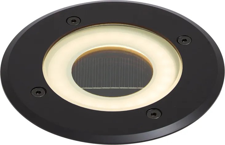 Spot modern de sol negru, inclusiv LED reîncărcabil cu energie solară IP65 - Solyx