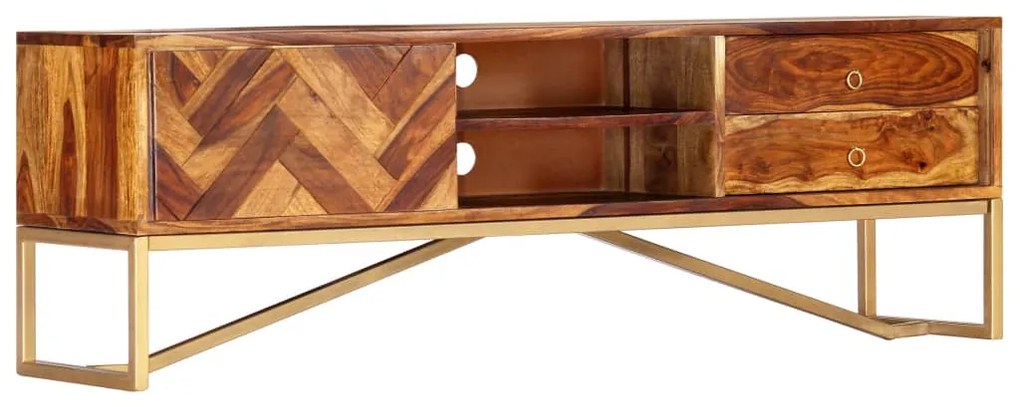 vidaXL Comodă TV, 140x30x45 cm, lemn masiv de acacia