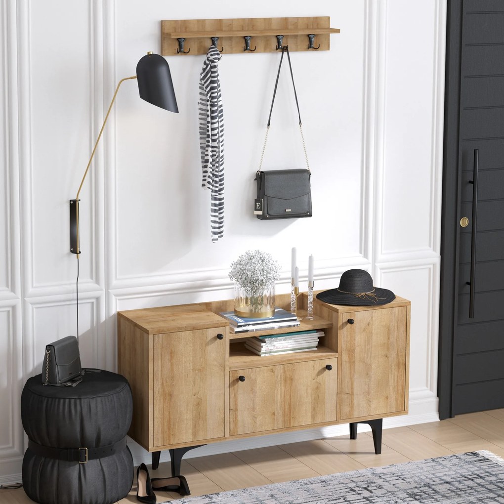 Set mobilier pentru hol Grade (Stejar). 1072355