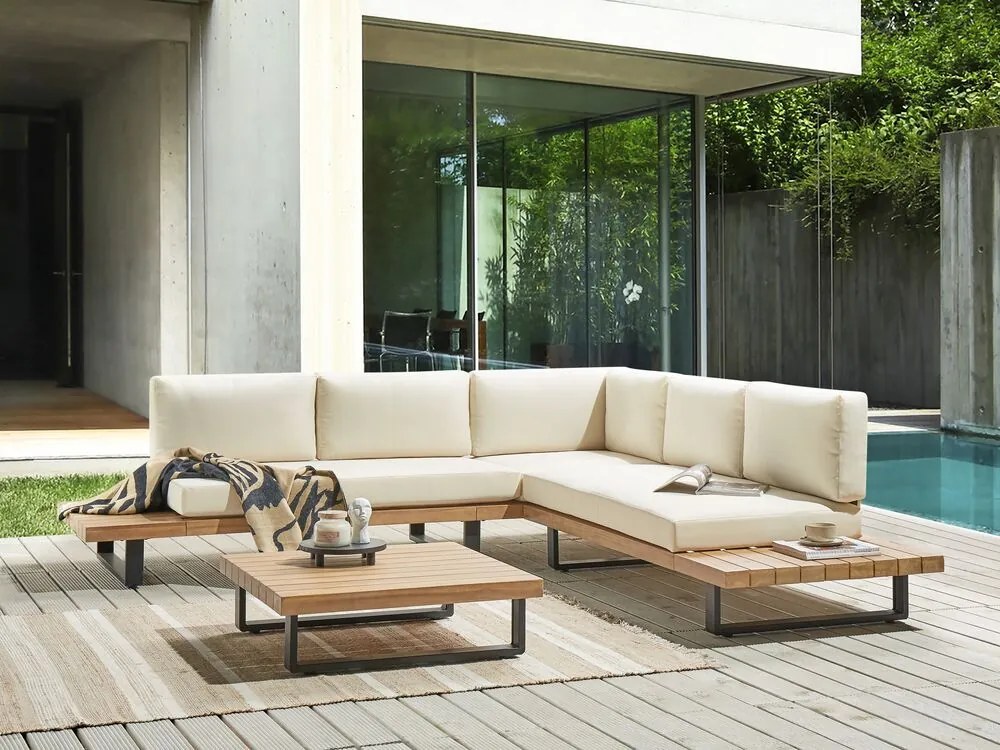 Set mobilier de grădină Mykza (lemn deschis). 1081607