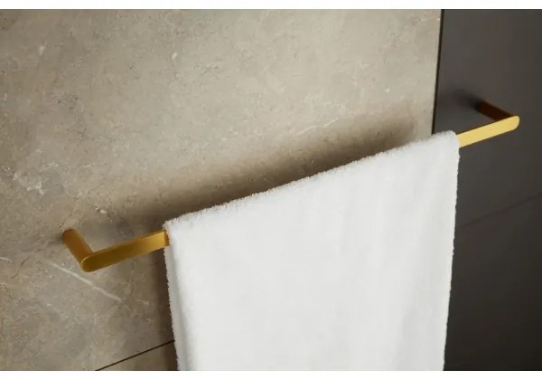 Suport de perete pentru prosoape KFA Armatura 864-026-31 47 cm oțel inoxidabil/auriu