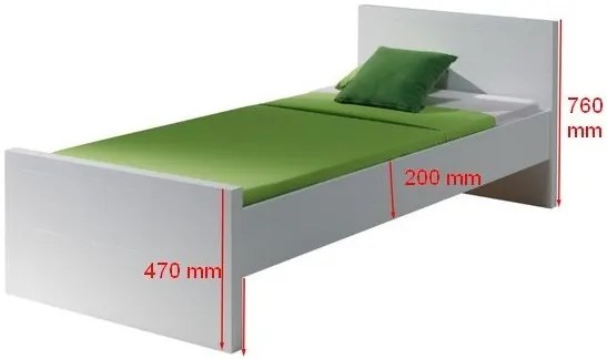Set LARA în format dintr-un Pat copii (90x200) și sertar.
