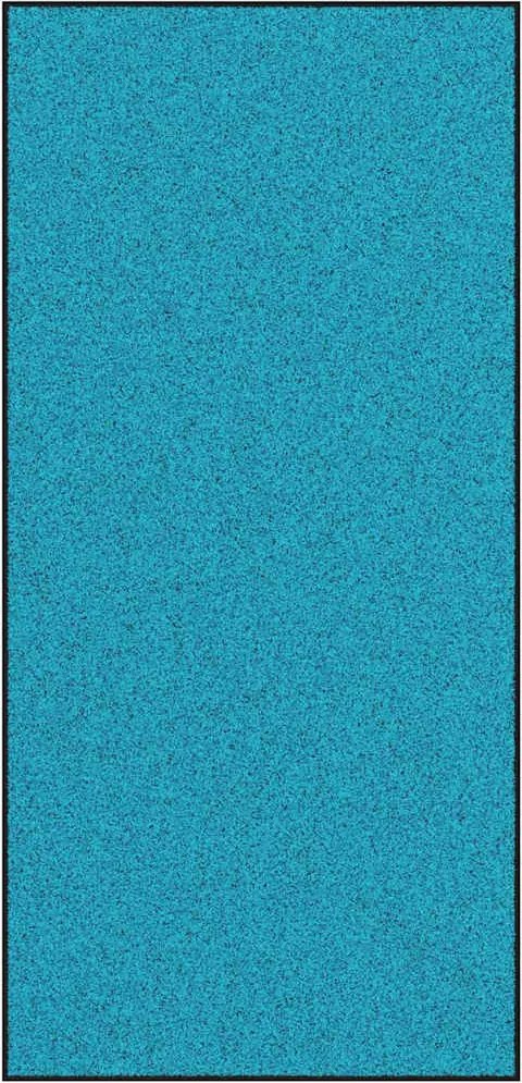 vidaXL Covoraș de intrare Cyan și Negru 120 x 250 cm Poliamidă și PVC