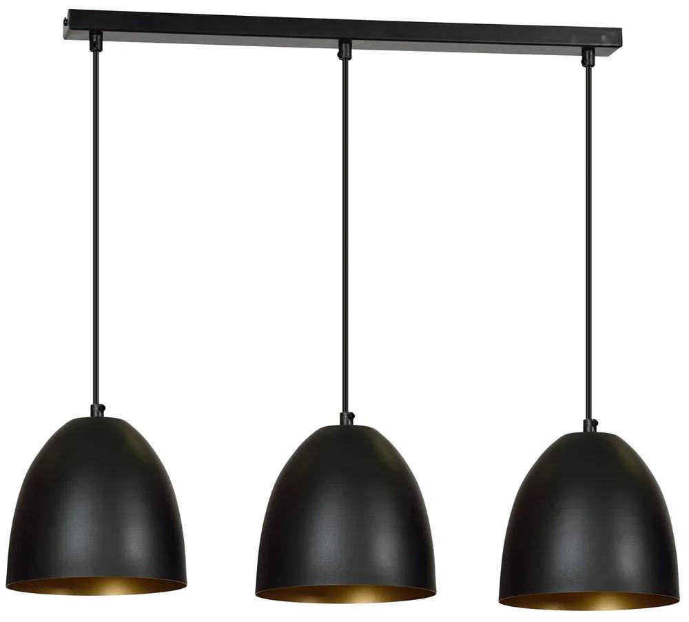 Suspensie Lenox 3 Black / Gold 410/3 Emibig Lighting, Modern, E27, Polonia